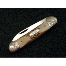 Case XX SS USA 9 Dot 1981 53131 SSP Stag 3 Blade Canoe Knife Engraved Bolsters Case XX SS USA 9 Dot 1981 53131 SSP Stag 3 Blade Canoe Knife Engraved Bolsters