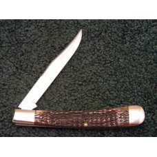 Case XX SS USA 9 Dot 1981 6151 Bone Banana Trapper 1st Edition Case Collectors Club Knife Case XX SS USA 9 Dot 1981 6151 Bone Banana Trapper 1st Edition Case Collectors Club Knife
