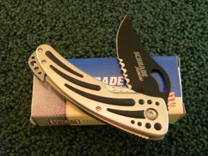 Schrade+ USA Avatar Stainless Steel Lockback Knife