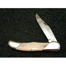 Queen Smooth White Bone Folding Hunter Knife Big Queen Smooth White Bone Folding Hunter Knife Big