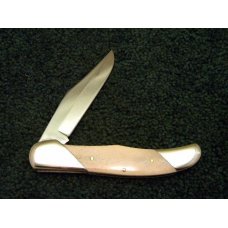 Queen Smooth White Bone Folding Hunter Knife Big Queen Smooth White Bone Folding Hunter Knife Big