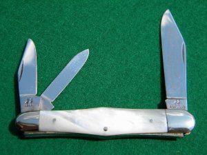 Robi Klaas Solingen Germany Kissing Crane Pearl Whittler Knife - C. 1980