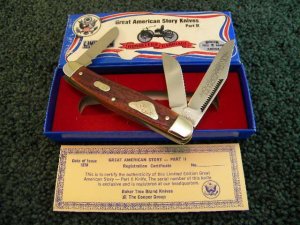 Boker USA 1978 Great American Story Knives Part II Horseless Carriage Stockman