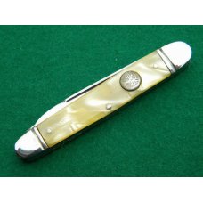 Boker USA Tree Brand 1428 Cracked Ice Etched 2 Blade Pen - C. 1960's Boker USA Tree Brand 1428 Cracked Ice Etched 2 Blade Pen - C. 1960's