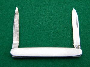 Schrade NY USA SS 778 All Stainless Pen Knife - Blade and File