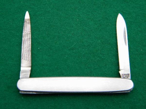 Schrade NY USA SS 778 All Stainless Pen Knife - Blade and File Schrade NY USA SS 778 All Stainless Pen Knife - Blade and File