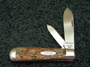 Case XX 1940-1950 6235 Early Rogers Bone Jack Knife - Spear Master Blade - MINT