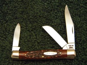 Case XX USA 10 Dot (1970) 6332 Bone 3 Blade Stockman - Mint