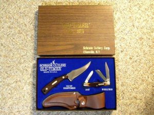 Schrade Old-Timer Gift Set 34OT and 152 OT w/Sheat - NIB