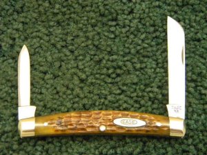 Case XX 1940-64 62052 Green Bone Congress Knife - Mint