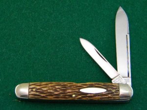 Schrade Walden NY 1950's Peachseed Bone Equal End Pen - Mint