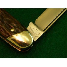 Rare Remington R4433 Bone 3 Backspring Whittler Knife - C. 1924-1933 - Super Nice