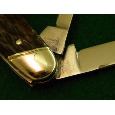 Rare Remington R4433 Bone 3 Backspring Whittler Knife - C. 1924-1933 - Super Nice