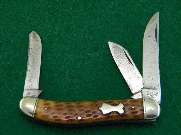Rare New York Knife Co. Walden Bone Sowbelly - C. 1856-1931 - Excellent Condition Rare New York Knife Co. Walden Bone Sowbelly - C. 1856-1931 - Excellent Condition