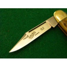 Ulster 1950's Green Rogers Bone Etched 2 Blade Stockman - Mint