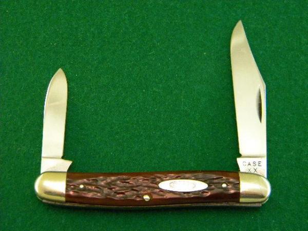 Case XX 1940-64 06247 PEN Late Red Roger's Bone 2 Blade Stockman - Mint
