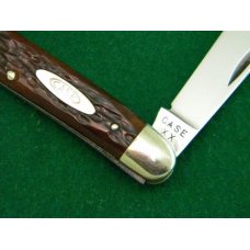 Case XX 1940-64 06247 PEN Late Red Roger's Bone 2 Blade Stockman - Mint