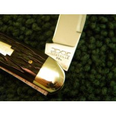 Schatt & Morgan 1990's Dark Brown Rogers Bone Toothpick Knife - NIB Schatt & Morgan 1990's Dark Brown Rogers Bone Toothpick Knife - NIB