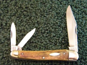 Robt Klaas Kissing Crane Solingen Germany Small Stag Whittler Knife - C. 1960's