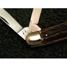 Robt Klaas Kissing Crane Solingen Germany Large Stag Whittler Knife - C. 1960's Robt Klaas Kissing Crane Solingen Germany Large Stag Whittler Knife - C. 1960's