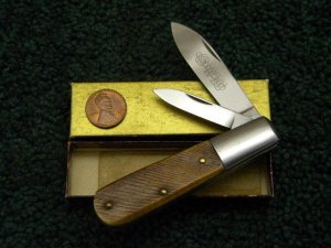 Hibbard Spencer Bartlett & Co. Brown Bone Barlow - MIB with Original Penny for Date (1953)