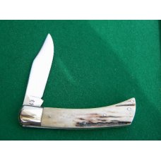 Custom Stag Slip Joint Folder by A.M. Mayhall - C. 1960's Custom Stag Slip Joint Folder by A.M. Mayhall - C. 1960's