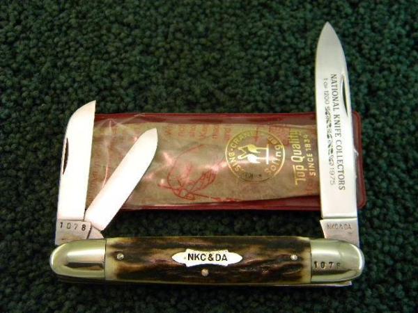 1975 NKCA Kissing Crane Germany Stag Whittler - 1st Knife in the NKCA Series 1975 NKCA Kissing Crane Germany Stag Whittler - 1st Knife in the NKCA Series