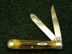 Rare Case XX USA 1965-69 Stag 5254 Muskrat Blade Trapper - Mint