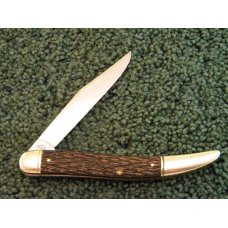 Schrade Walden NY USA Keen Kutter Etch Peachseed Bone Toothpick - C. 1946-1960 Schrade Walden NY USA Keen Kutter Etch Peachseed Bone Toothpick - C. 1946-1960