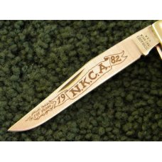 Schrade+ USA Stag Slim Line Trapper 1982 NKCA Club Knife Schrade+ USA Stag Slim Line Trapper 1982 NKCA Club Knife