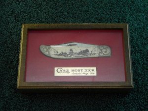 Case XX Stainless USA 1 Dot (1979) W165 SSP SAB Scrimshawed Bone Moby Dick Nantucket Sleigh Ride
