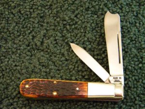 Case XX USA 9 Dot (1971)  6205R Bone One Arm Razor - Mint