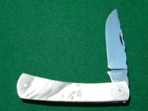 Custom Digby's Sheffield England Pearl Folder with Filework
