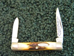 Case XX Stainless USA 3 Dot (1977) 52033 Stag Blue Scroll - Mint