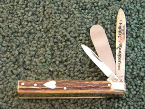 Fight'n Rooster Stag 3 Blade Doctors Knife 1999 Club Knife - Mint