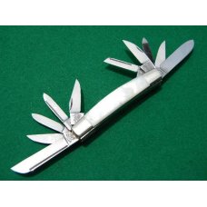 Fight'n Rooster Pearl 10 Blade Congress 1984 Club Knife - Mint Fight'n Rooster Pearl 10 Blade Congress 1984 Club Knife - Mint