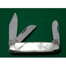 Fight'n Rooster Pearl 3 Blade Cattle Pattern 1995 Club Knife - Mint Fight'n Rooster Pearl 3 Blade Cattle Pattern 1995 Club Knife - Mint