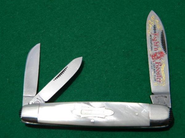 Fight'n Rooster Pearl Big Whittler 1994 Club Knife Fight'n Rooster Pearl Big Whittler 1994 Club Knife