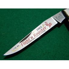 Fight'n Rooster Pearl Muskrat 2003 Club Knife Fight'n Rooster Pearl Muskrat 2003 Club Knife