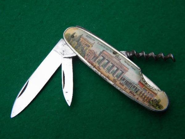 Garantie Solingen Germany Advertising Cork Screw Knife - C. 1900-1920 Garantie Solingen Germany Advertising Cork Screw Knife - C. 1900-1920