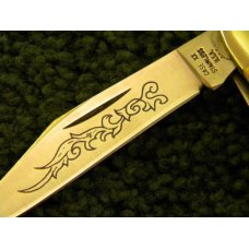 Case XX Stainless USA 3 Dot (1977) Blue Scroll 5347 HP SSP Stag Stockman Knife Case XX Stainless USA 3 Dot (1977) Blue Scroll 5347 HP SSP Stag Stockman Knife