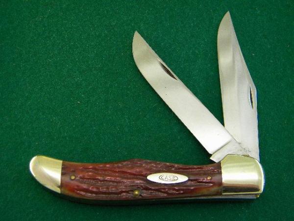 Case XX 1940-64 6265 SAB Genuine Second Cut Red Bone Folding Hunter - Mint