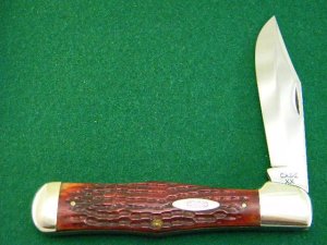 Case XX 1940-64 C61050 SAB Genuine Red Bone Big Coke Bottle - Mint