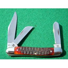 Case XX Stainless USA 1965-69 Bone 6347 HP SSP 3 Blade Stockman Knife