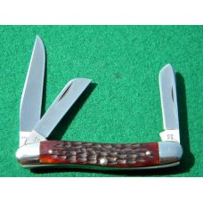 Case XX Stainless USA 1965-69 Bone 6318 HP SSP 3 Blade Stockman - Mint