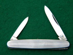 Vintage C. Bertram Hen & Rooster Germany Pre-1970 Fancy Stainless Pen - Mint