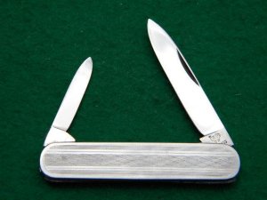 Vintage C. Bertram Hen & Rooster Reinhsohn Germany Pre-1970 Fancy Stainless Pen - Mint