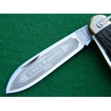 Rare Boker Tree Brand Solingen Hard Black 6 Blade Sportsman