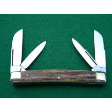 Vintage Hen & Rooster Voss Cut. Co. Solingen Germany Stag Congress Knife