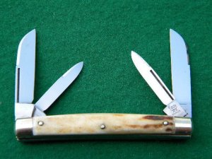 Vintage Hen & Rooster Voss Cut. Co. Solingen Germany Stag Congress Knife